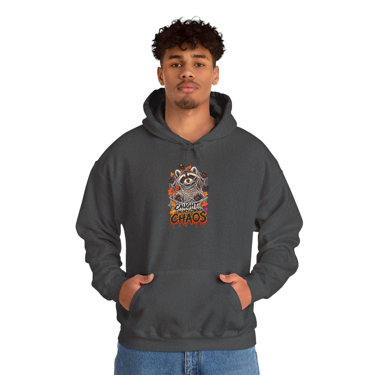 Caught Raccoon Hooded Sweatshirt