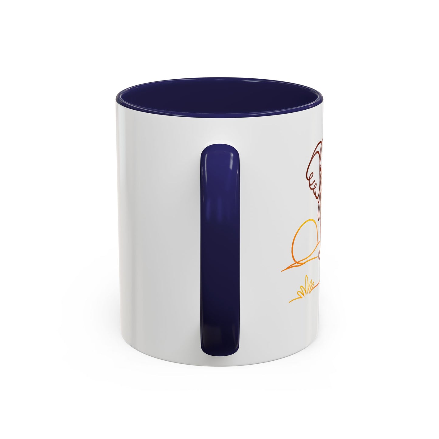Safari Sunrise Coffee Mug — Minimal Line Elephant Design (11/15oz)