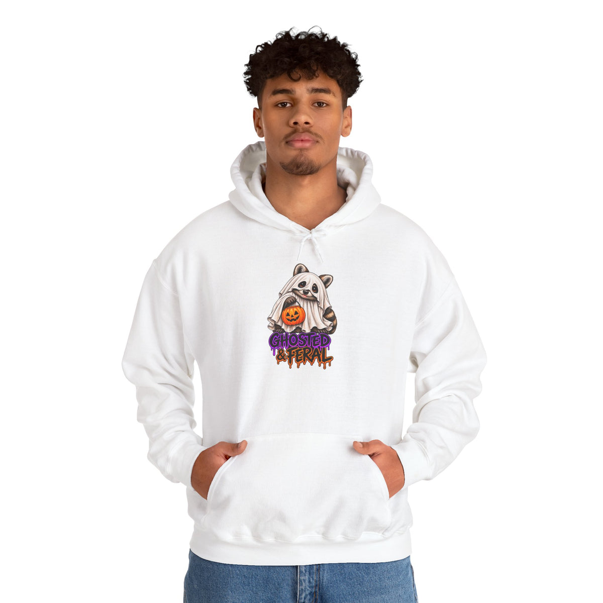 Ghosted Raccoon Hooded Sweatshirt