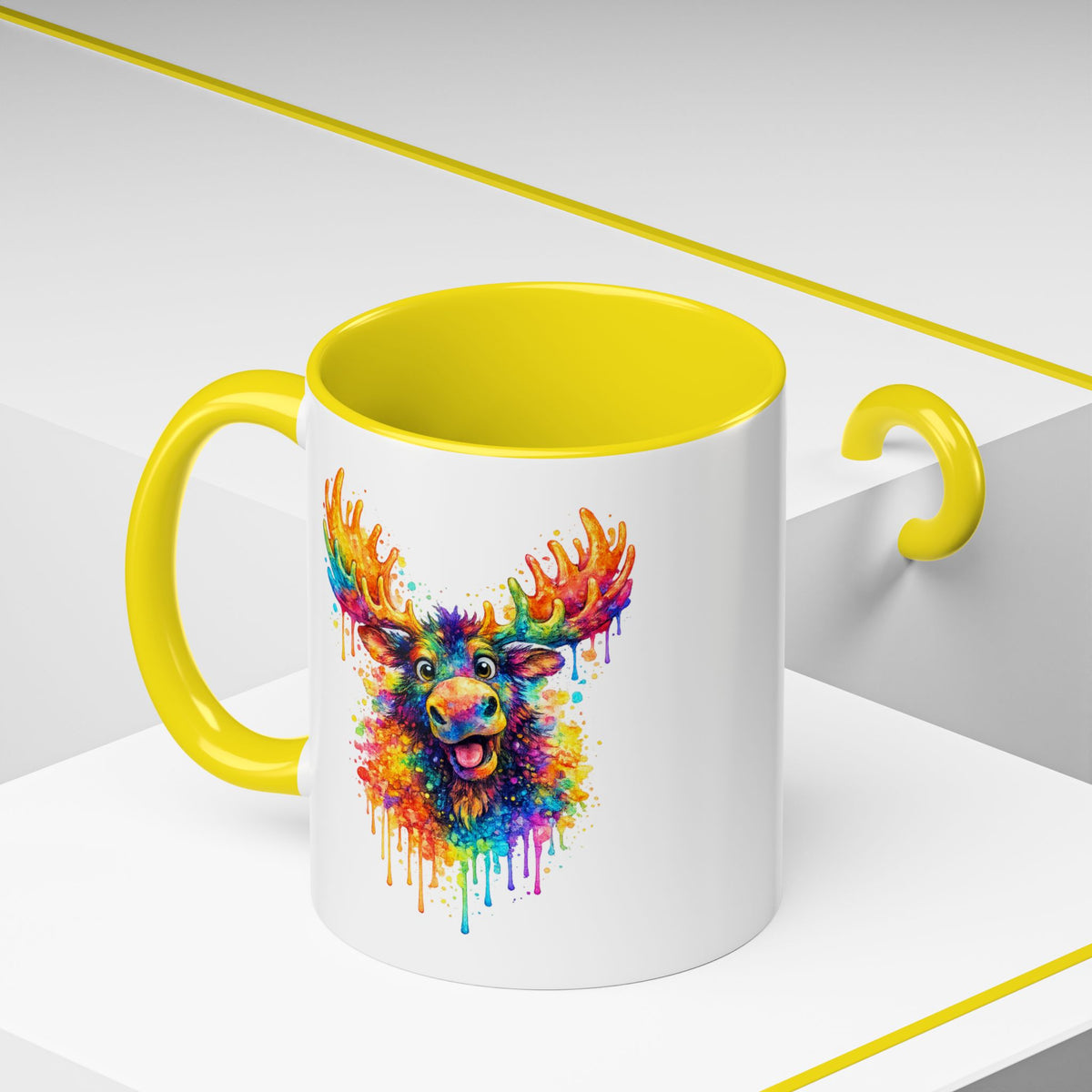 Watercolor Moose Coffee Mug  (11/15oz)