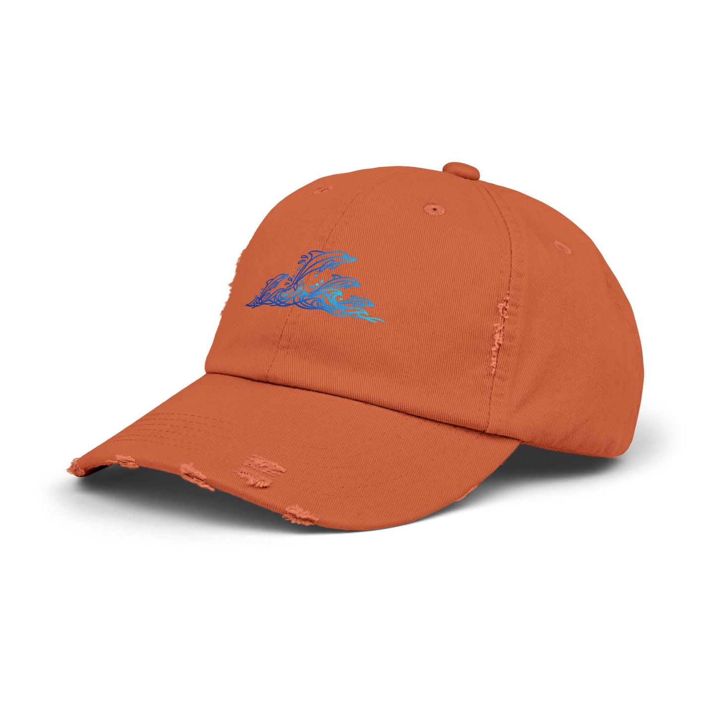 Splashing Dolphin Pod | Distressed Cap