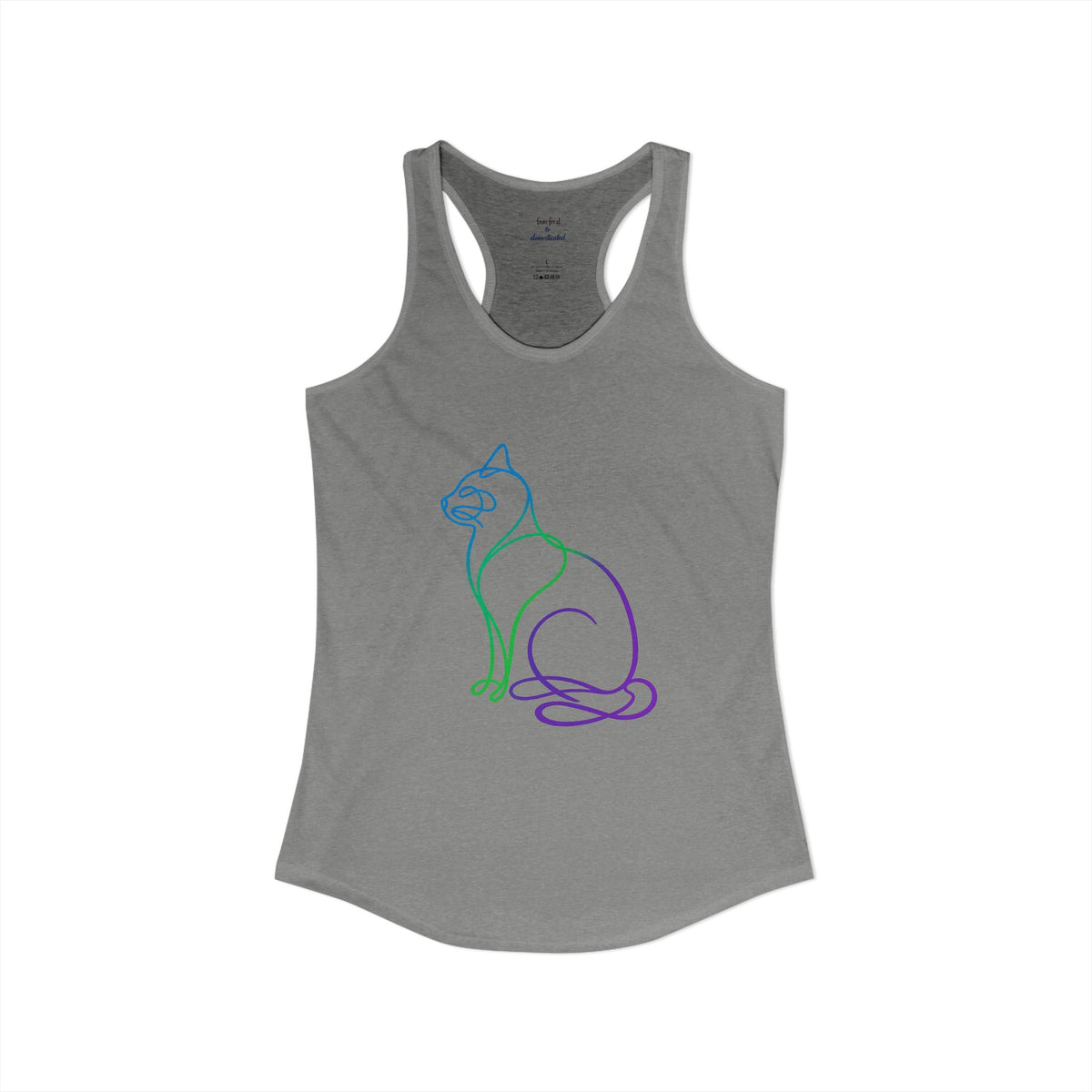 Northern Lights Cat Racerback Tank