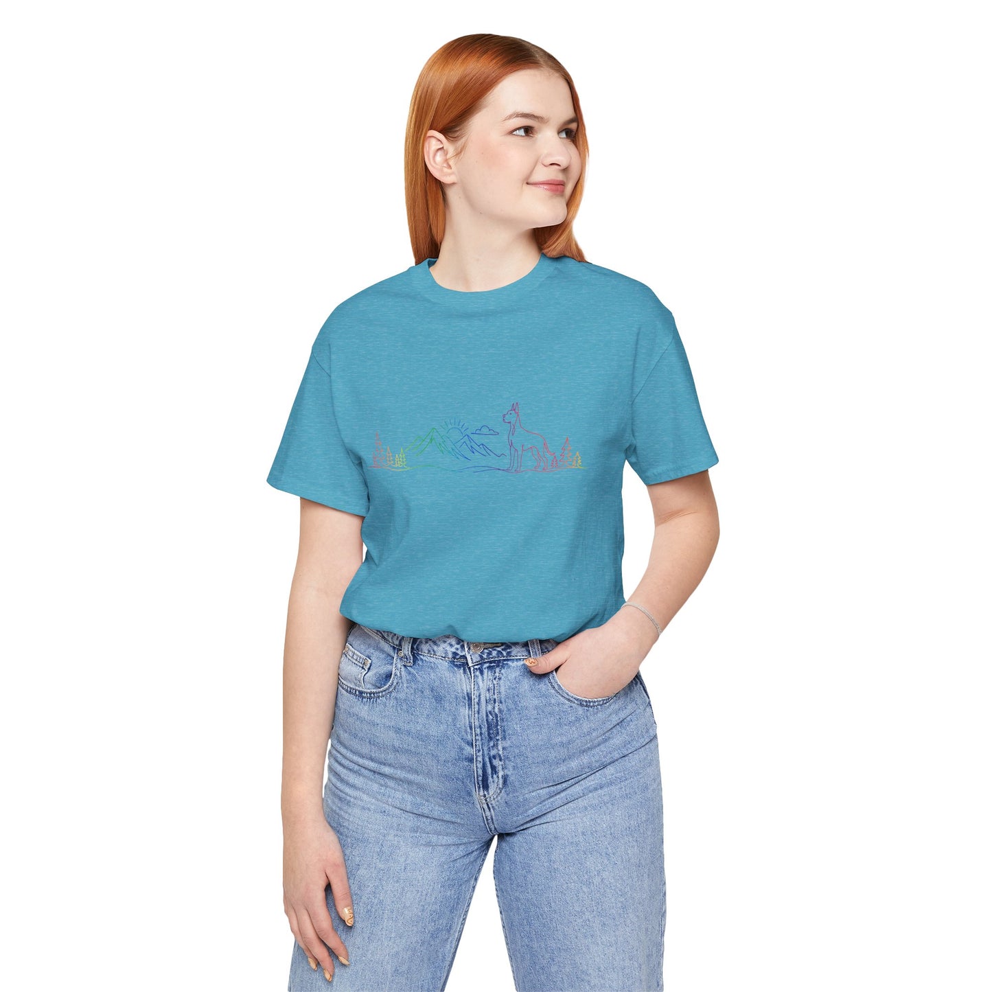 Cropped Great Dane Wild Lines T-Shirt