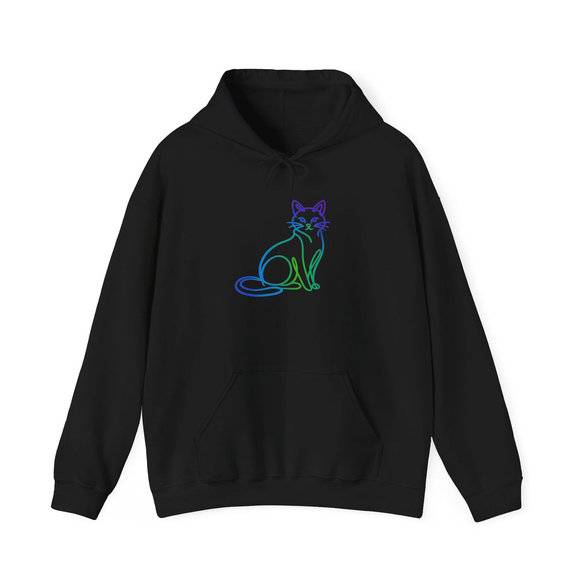 Northern Lights Cat Hooded Sweatshirt