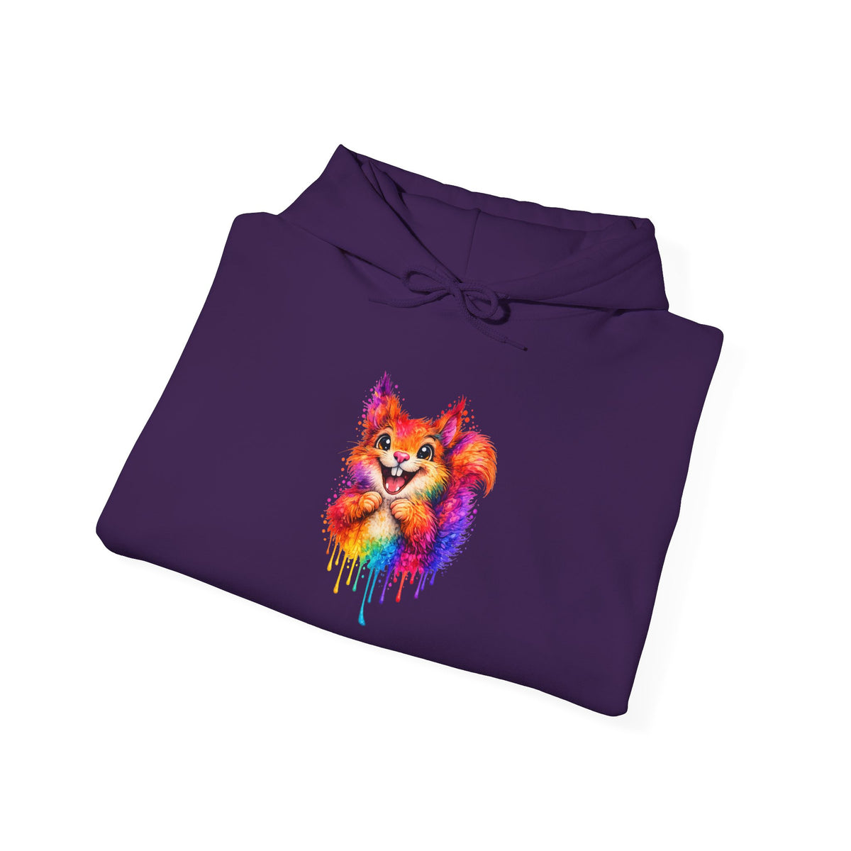 Watercolor Squirrel Hooded Sweatshirt