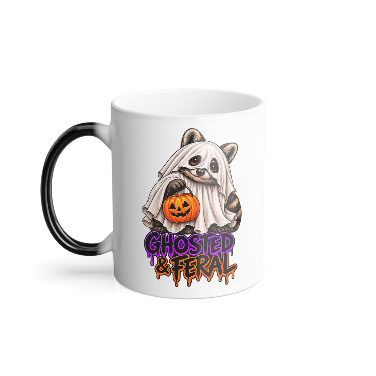 Ghosted Raccoon Color-Changing Mug  11 oz