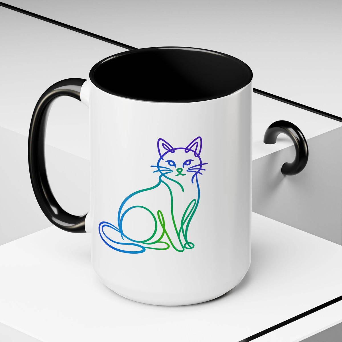 Northern Lights Cat Coffee Mug  (11/15oz)