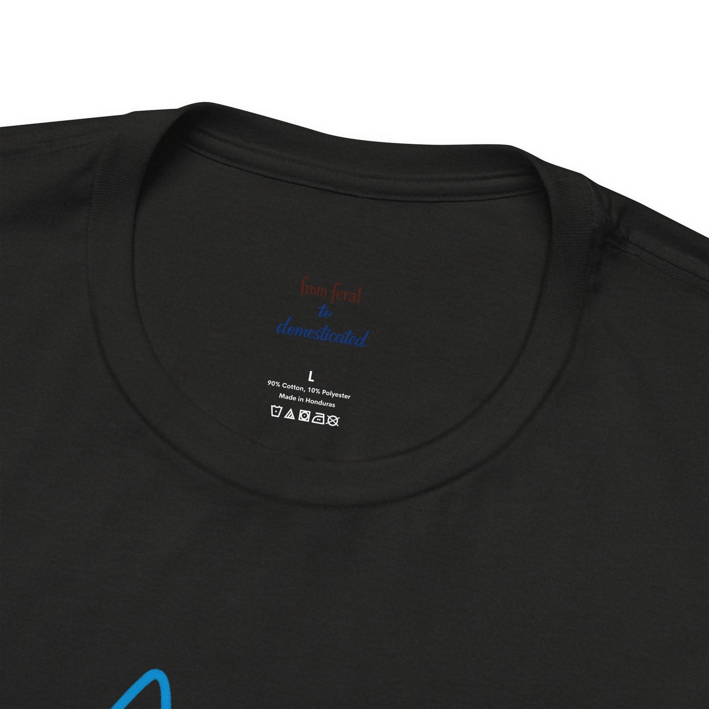 Colorful Line | Work Sitting Cat T-Shirt