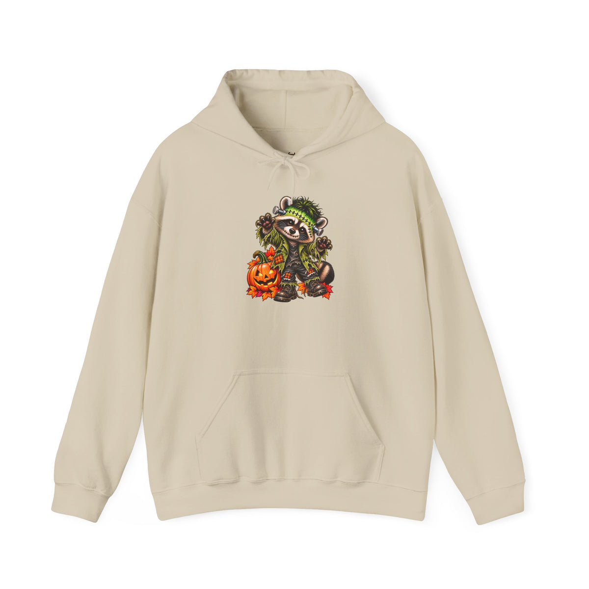 Frankenstein Raccoon Halloween Hooded Sweatshirt