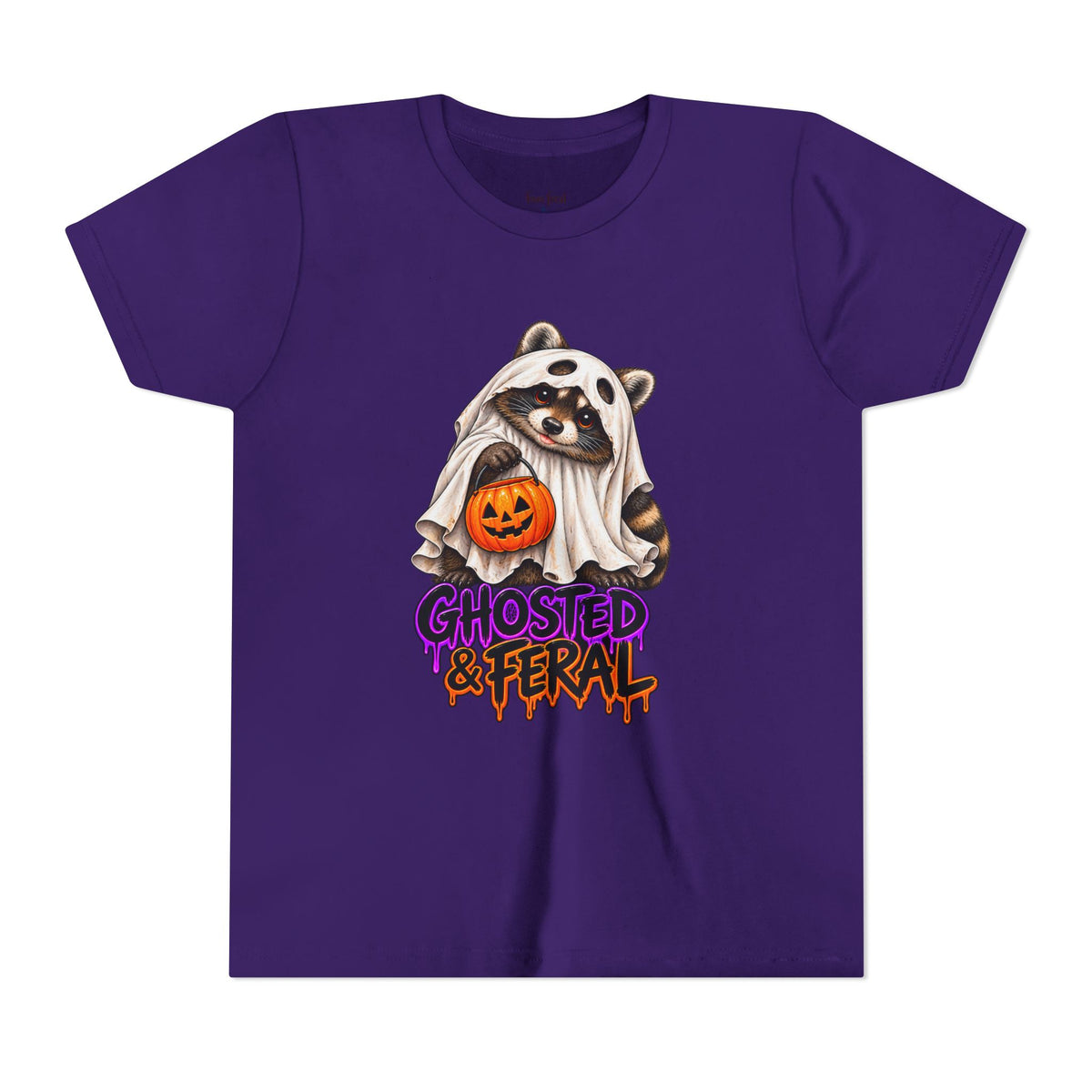 Ghosted Youth Tee — Raccoon Kids Tshirt