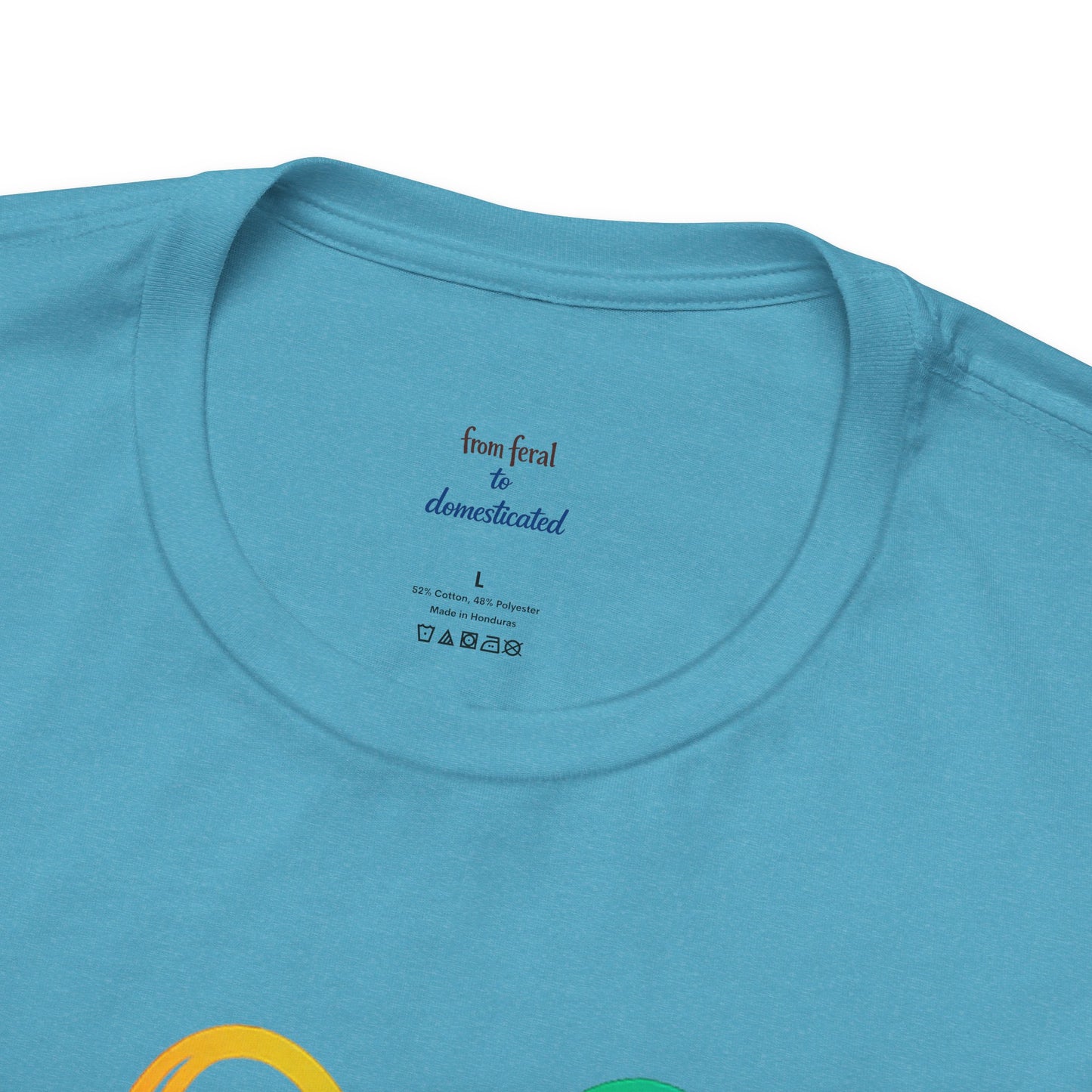 Heart/Paw Colorful Line-Work T-Shirt