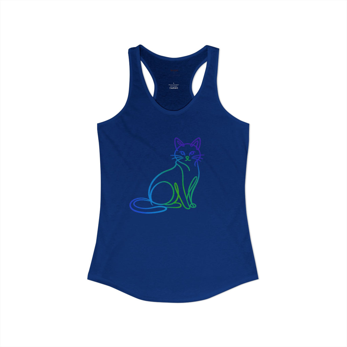 Northern Lights Cat Racerback Tank