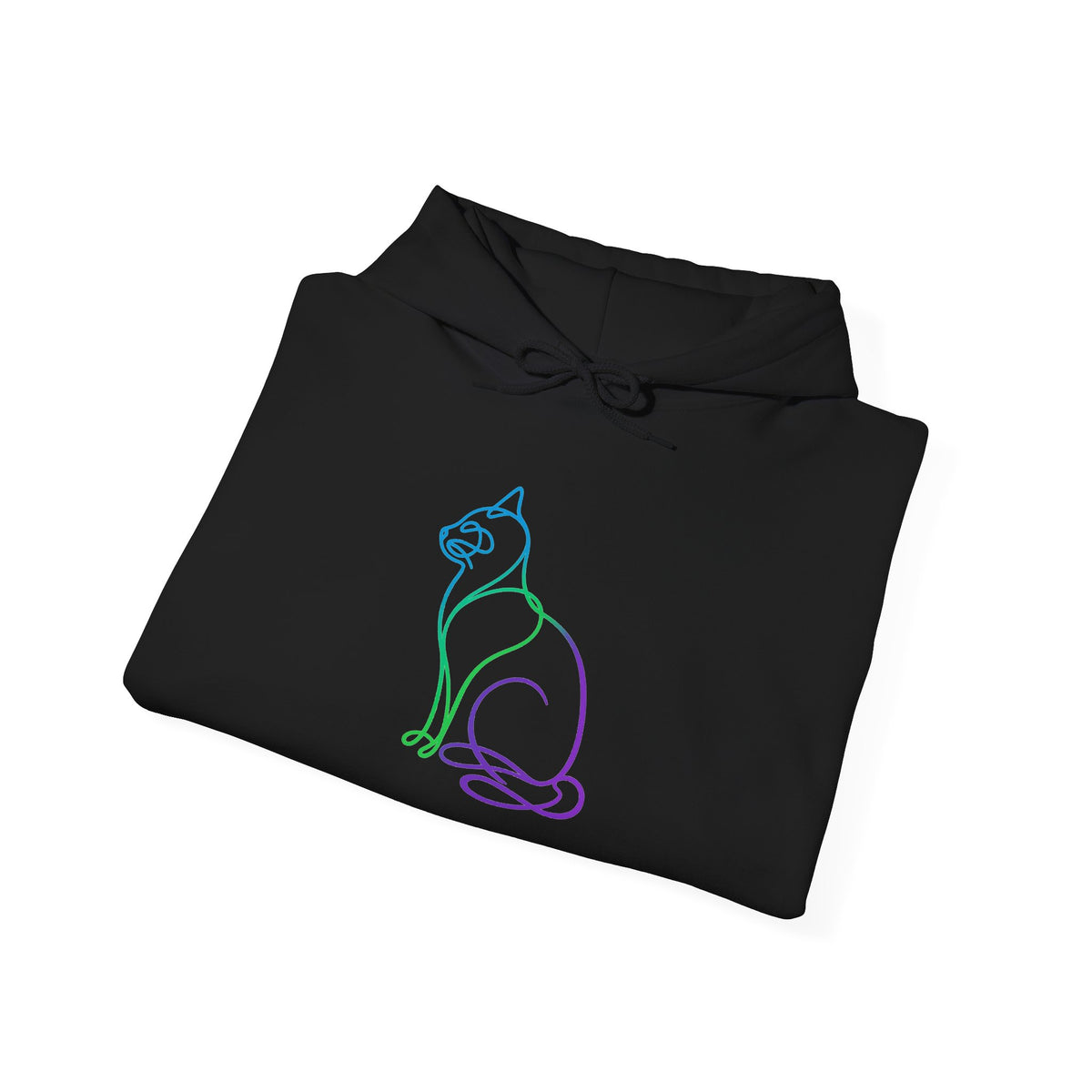 Northern Lights Cat Hooded Sweatshirt