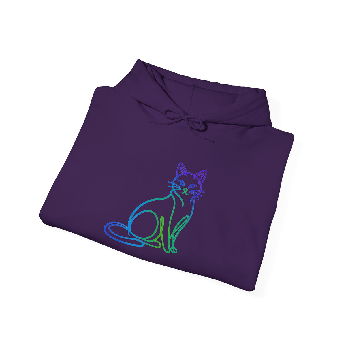 Northern Lights Cat Hooded Sweatshirt