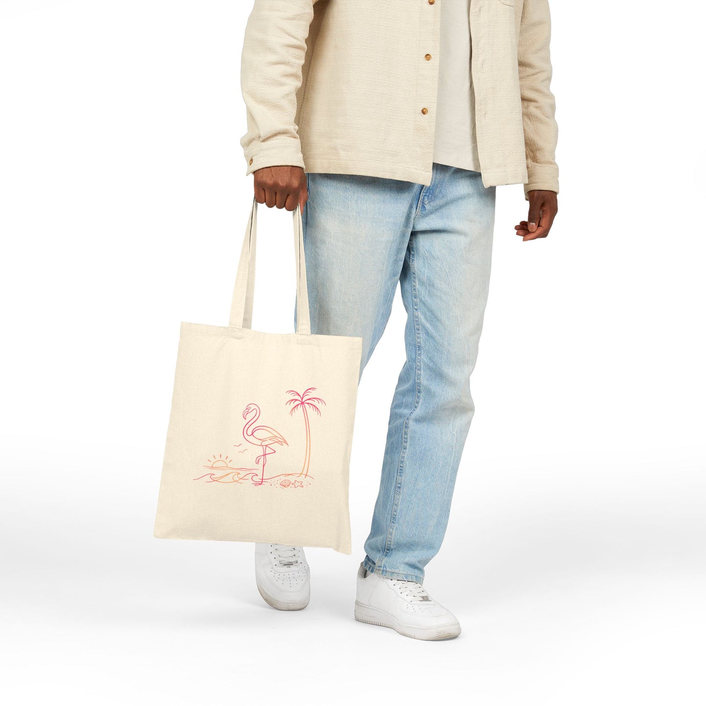 Flashy Flamingo Tote Bag