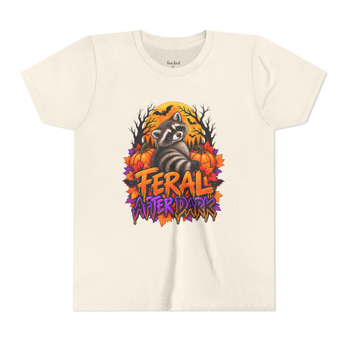 After Dark Coon Youth Tee — Raccoon Kids Tshirt