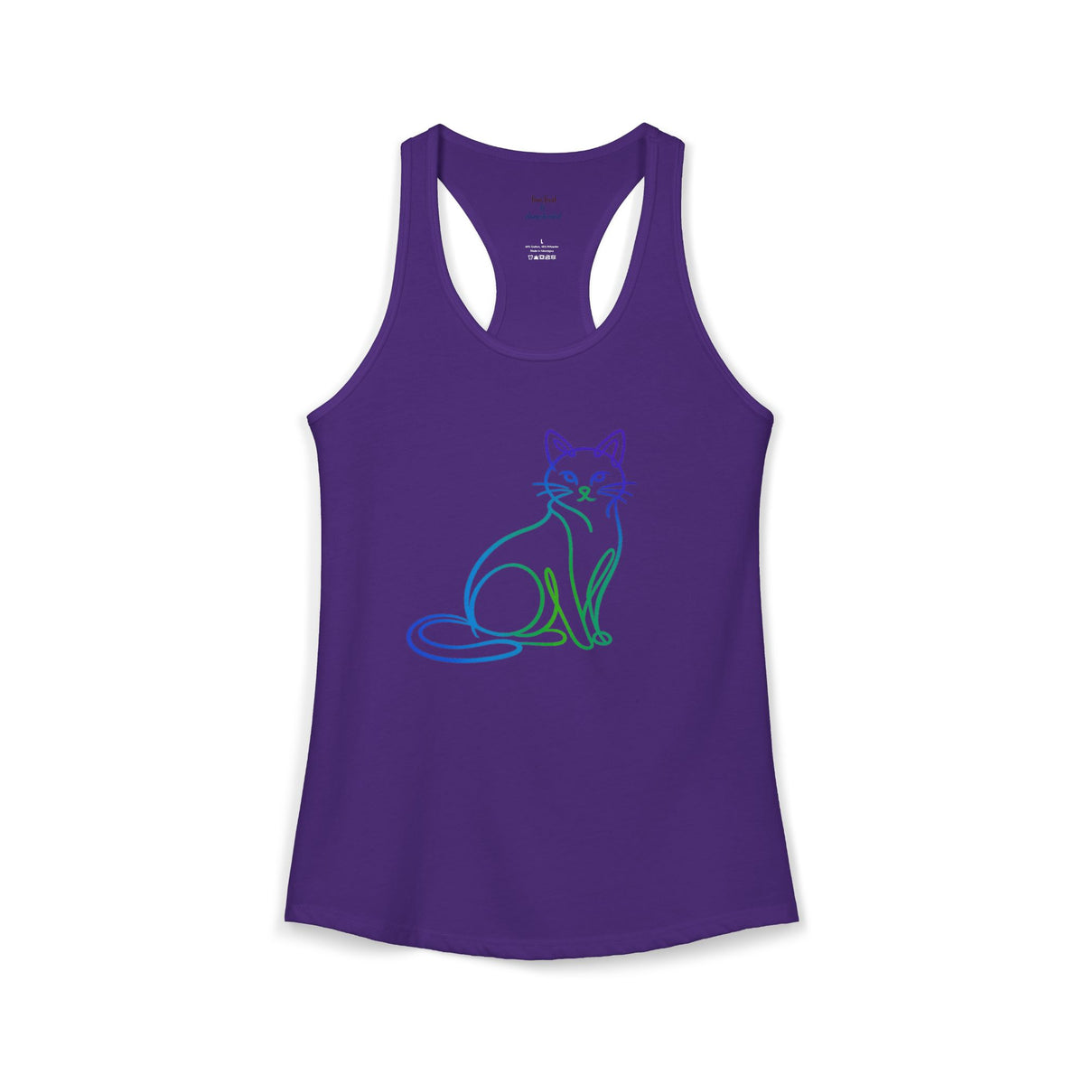 Northern Lights Cat Racerback Tank