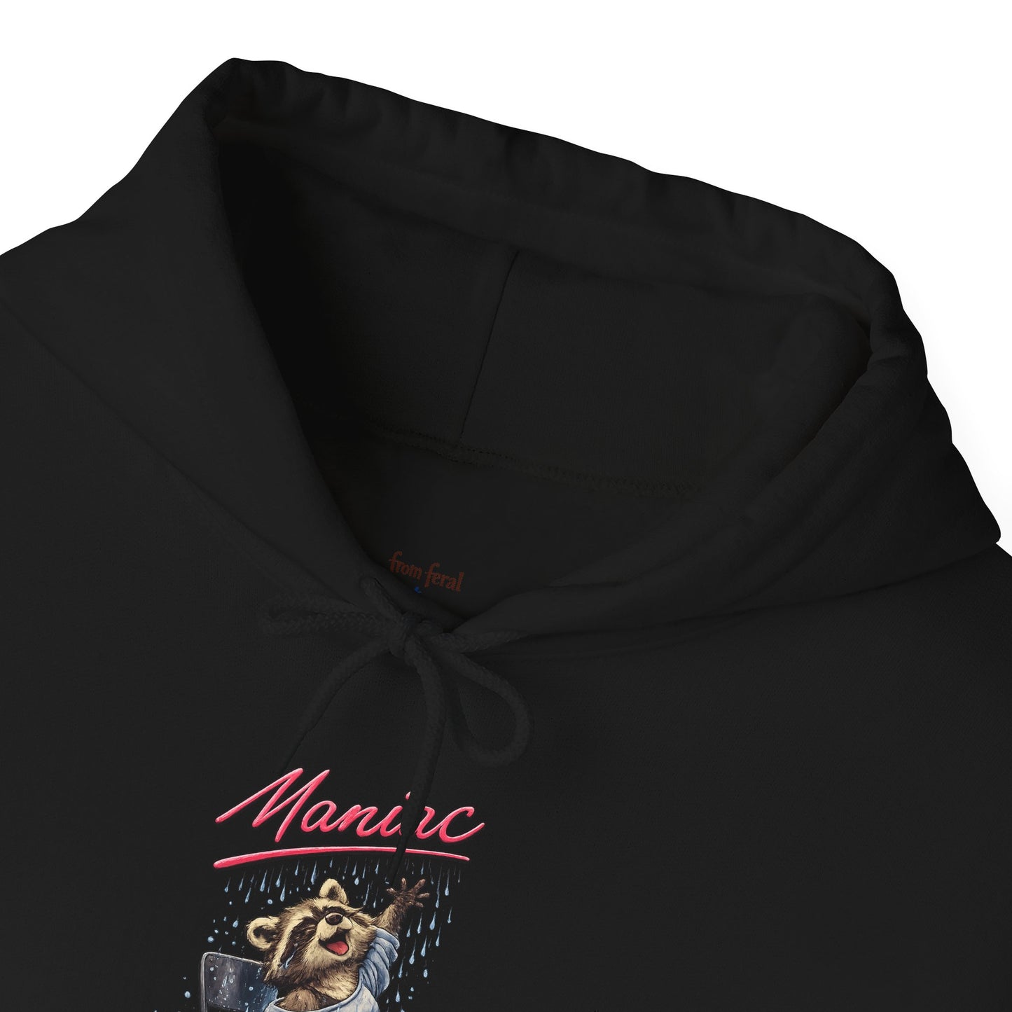 Dancing Raccoon "Maniac" Hooded Sweatshirt