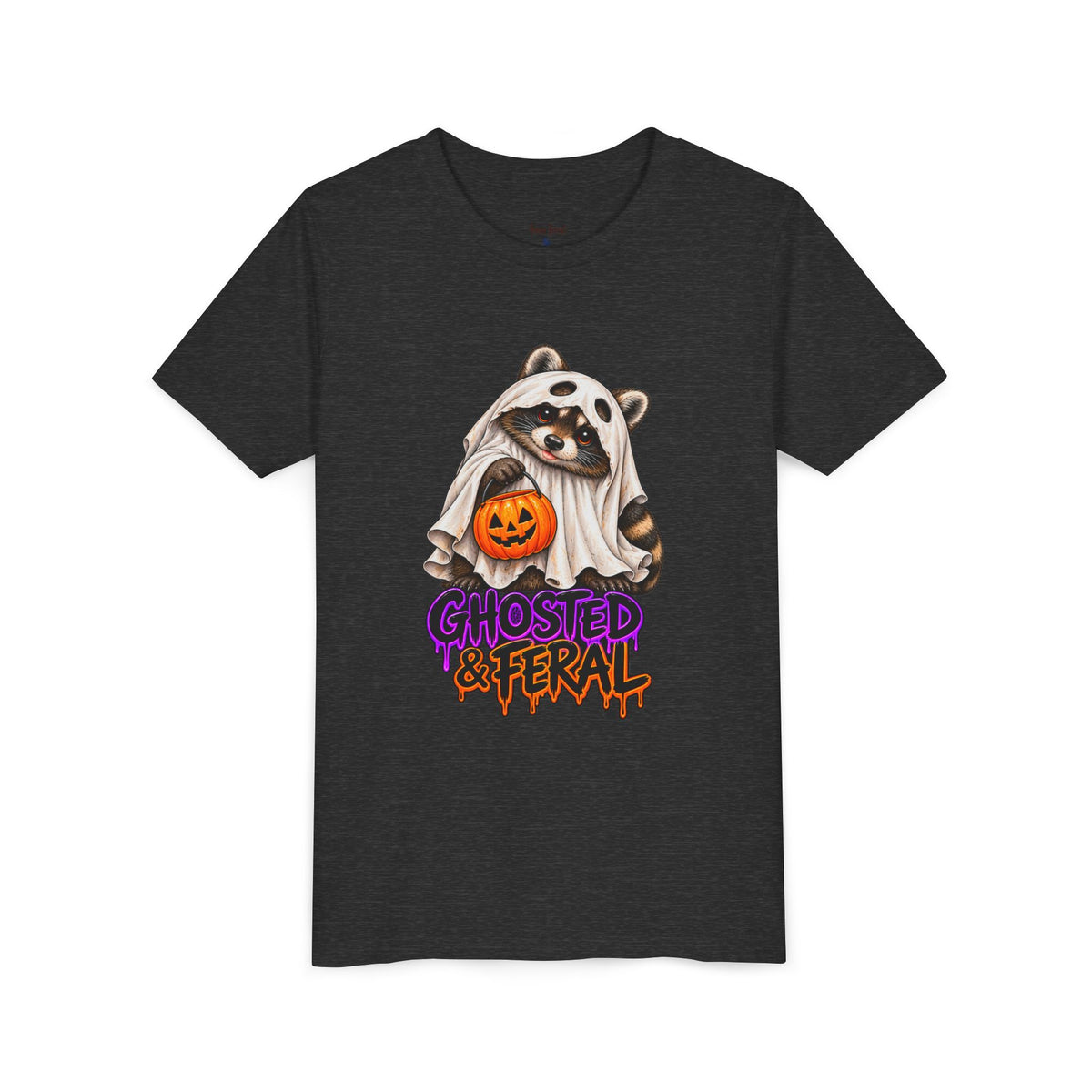 Ghosted Youth Tee — Raccoon Kids Tshirt
