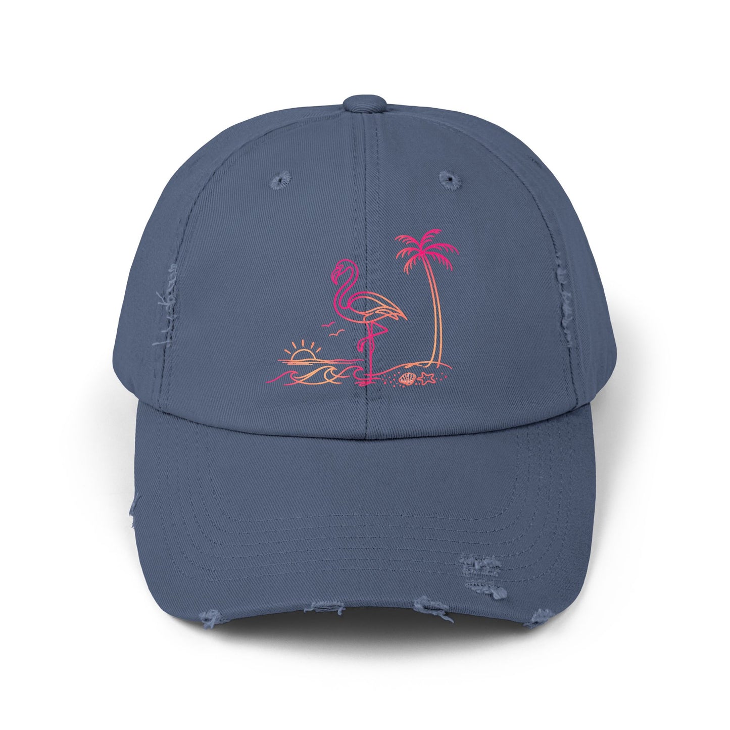 Flashy Flamingo | Distressed Cap