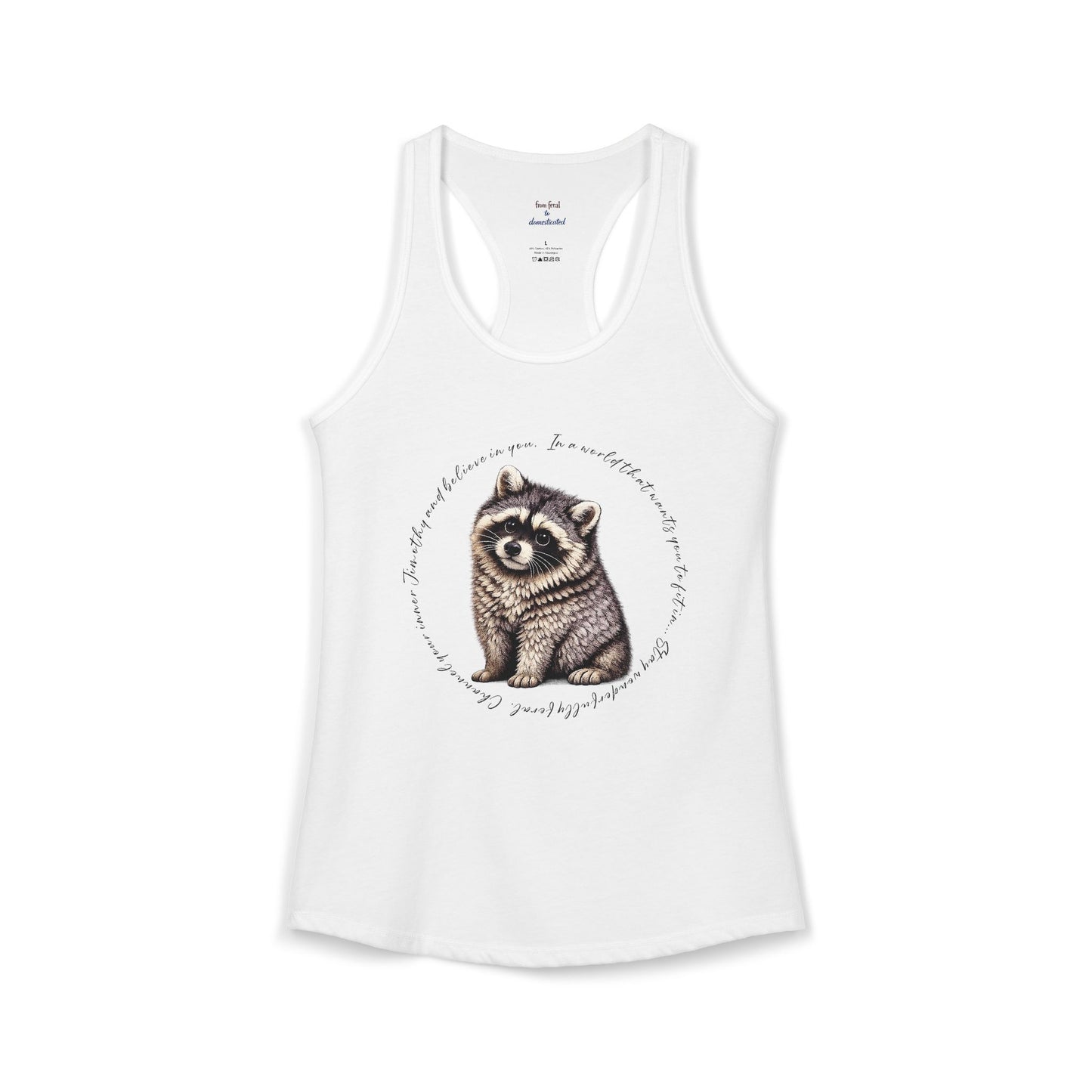 Jimothy Raccoon Racerback Tank