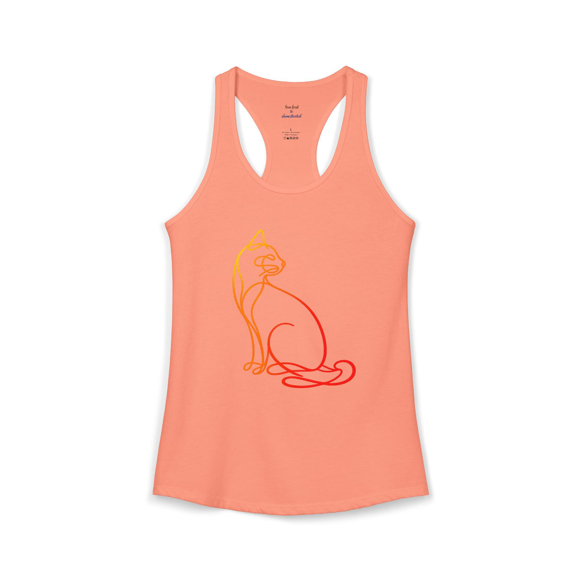 Sunrise Cat Racerback Tank
