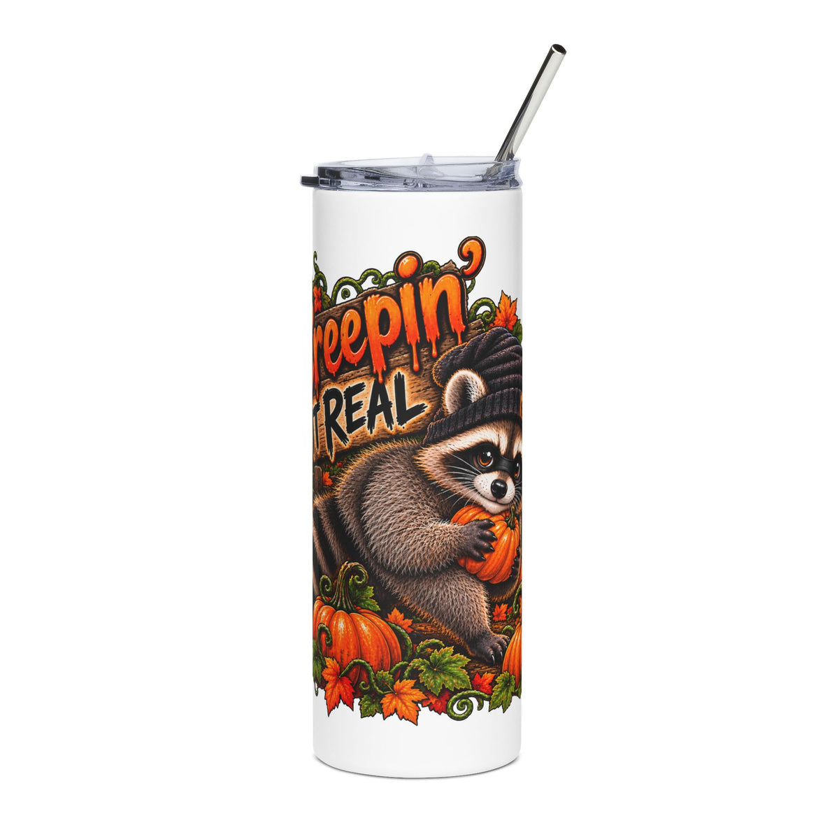 Creepin' Raccoon - 20oz Stainless Steel Tumbler