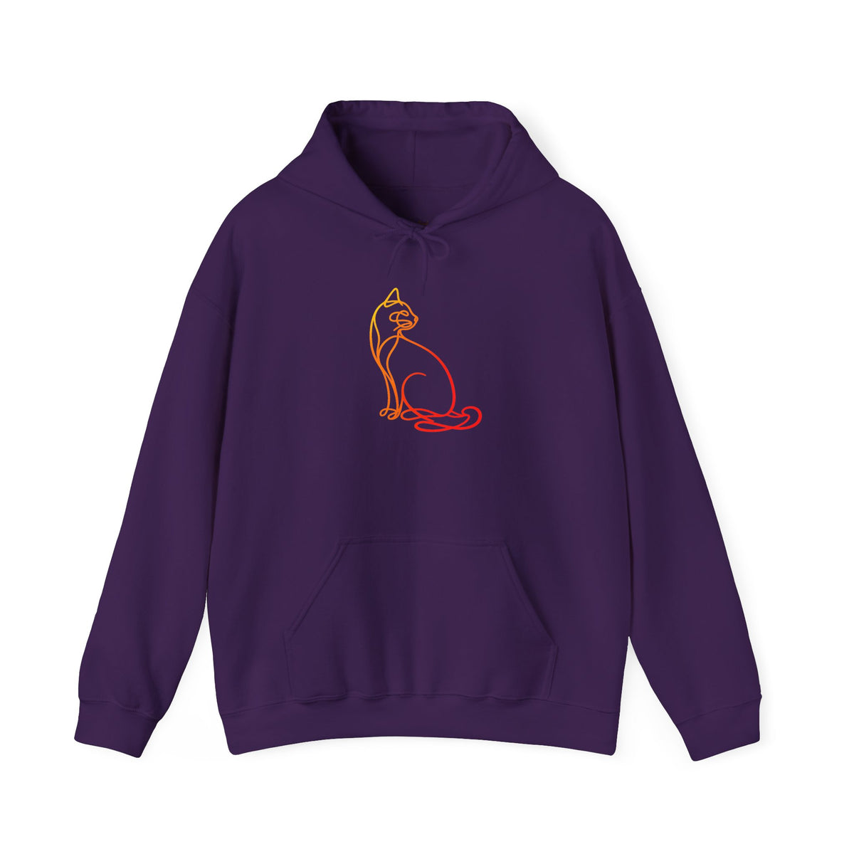 Sunrise Cat Hooded Sweatshirt