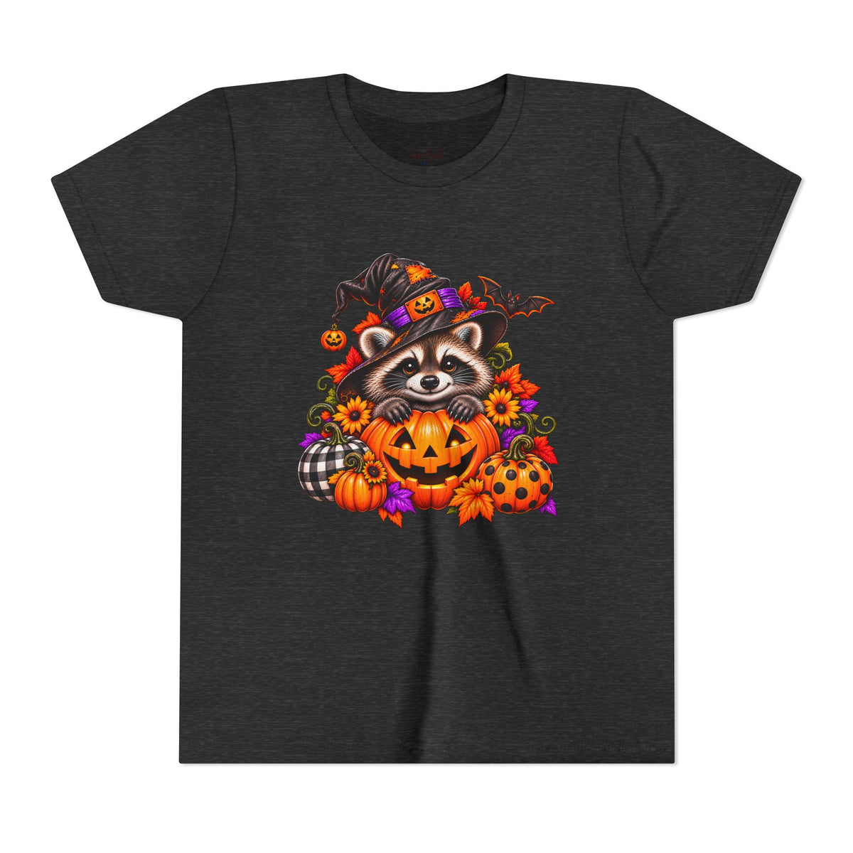 Halloween Youth Tee — Raccoon Kids Tshirt