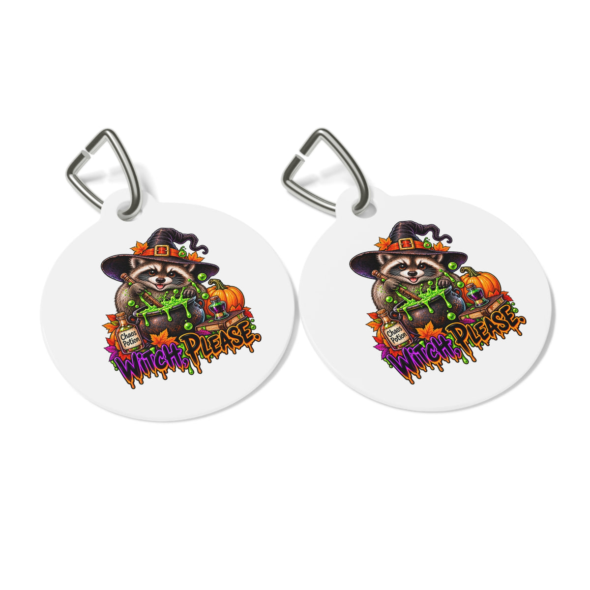 Halloween Raccoon Pet Tag