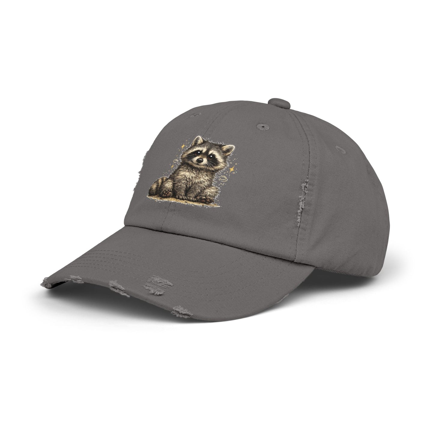 Sweet & Savage Distressed Cap — Raccoon Mom/Dad Funny Dad Hat