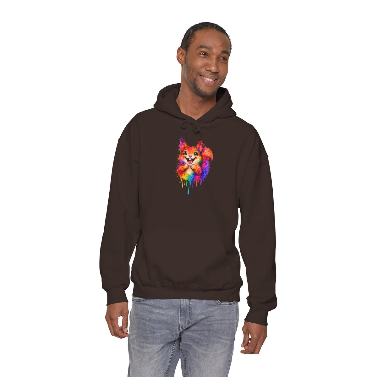 Watercolor Squirrel Hooded Sweatshirt
