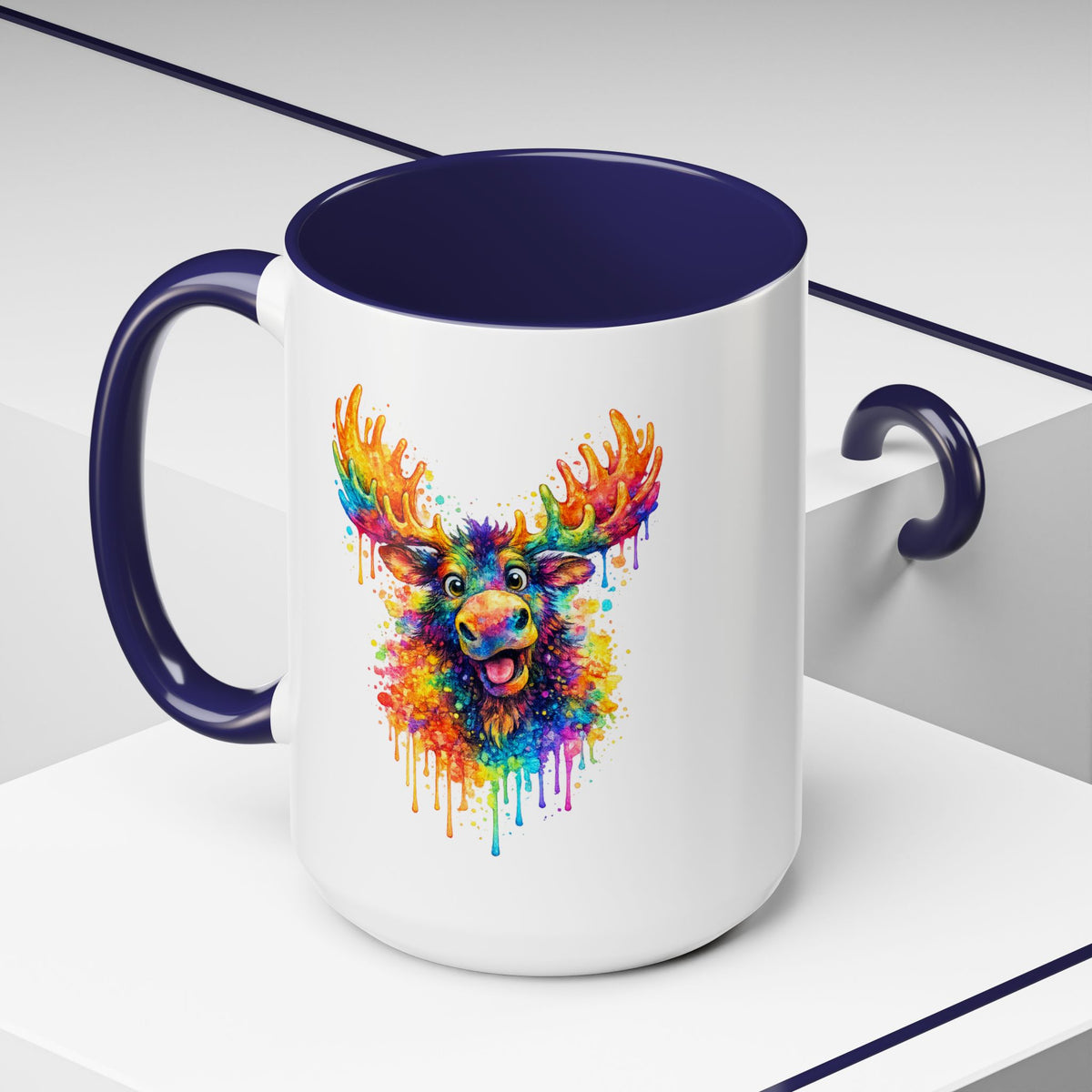 Watercolor Moose Coffee Mug  (11/15oz)
