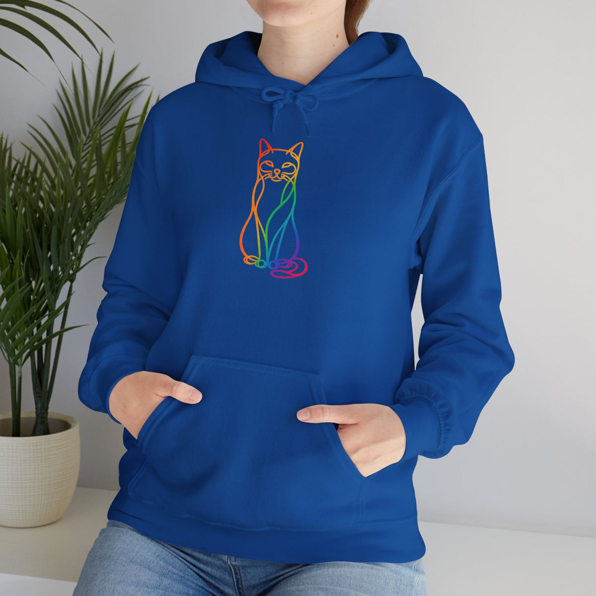 Rainbow Cat Hooded Sweatshirt
