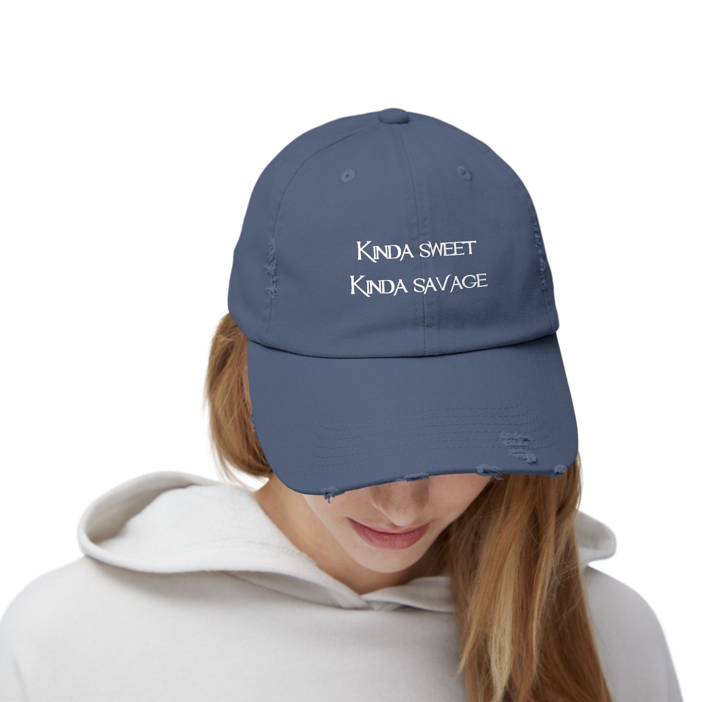 "Kinda Sweet" Distressed Cap —  Funny Truth Hat