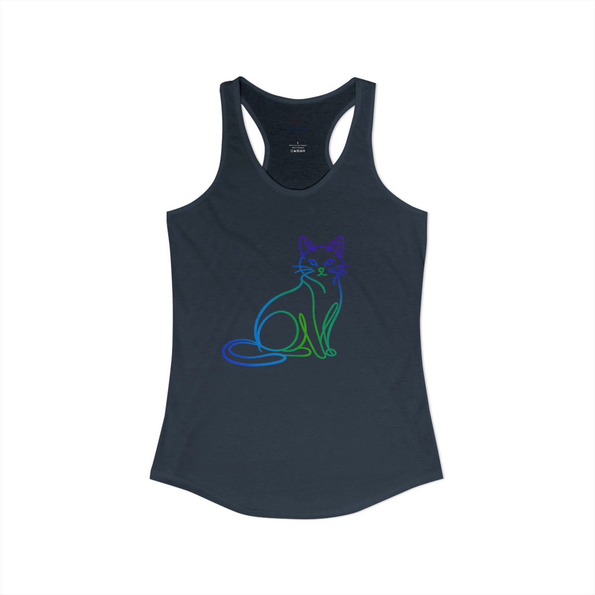 Northern Lights Cat Racerback Tank