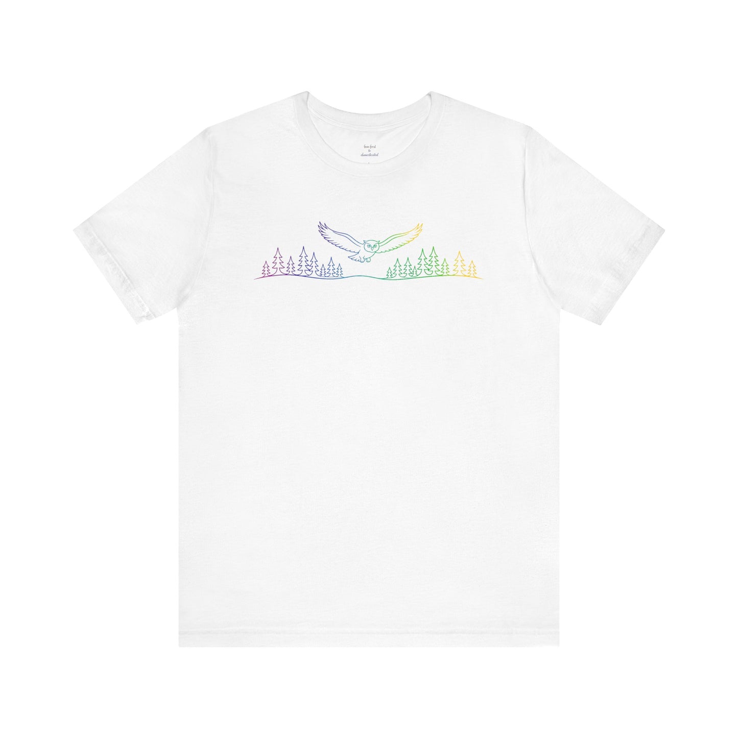 Owl | Colorful Line-Work T-Shirt