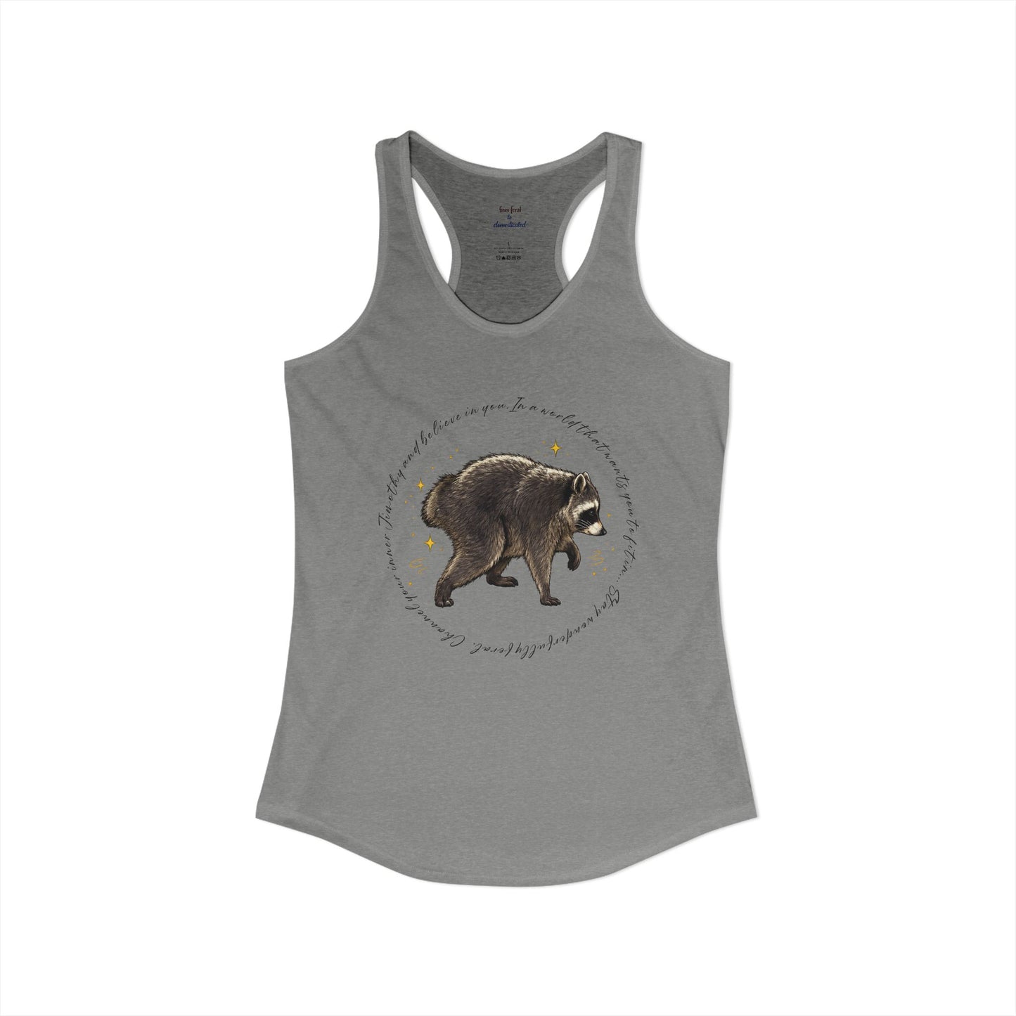 Jimothy Raccoon Racerback Tank