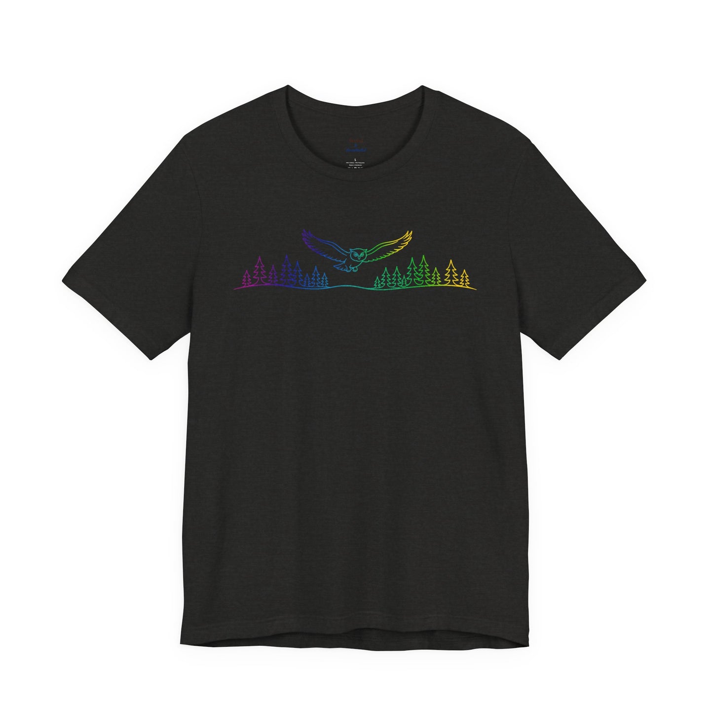 Owl | Colorful Line-Work T-Shirt
