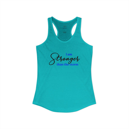 Stronger Than The Storm Racerback Tank