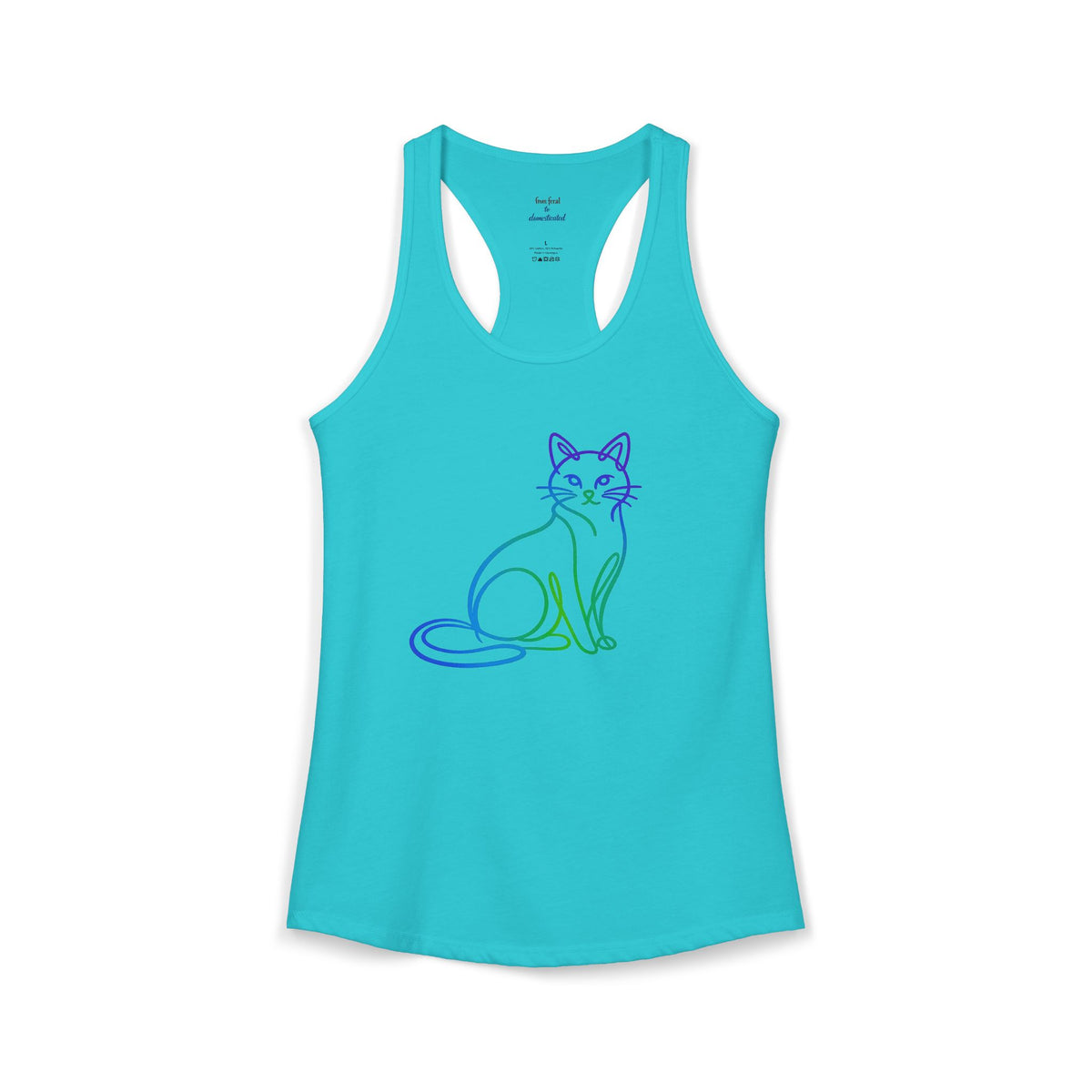 Northern Lights Cat Racerback Tank