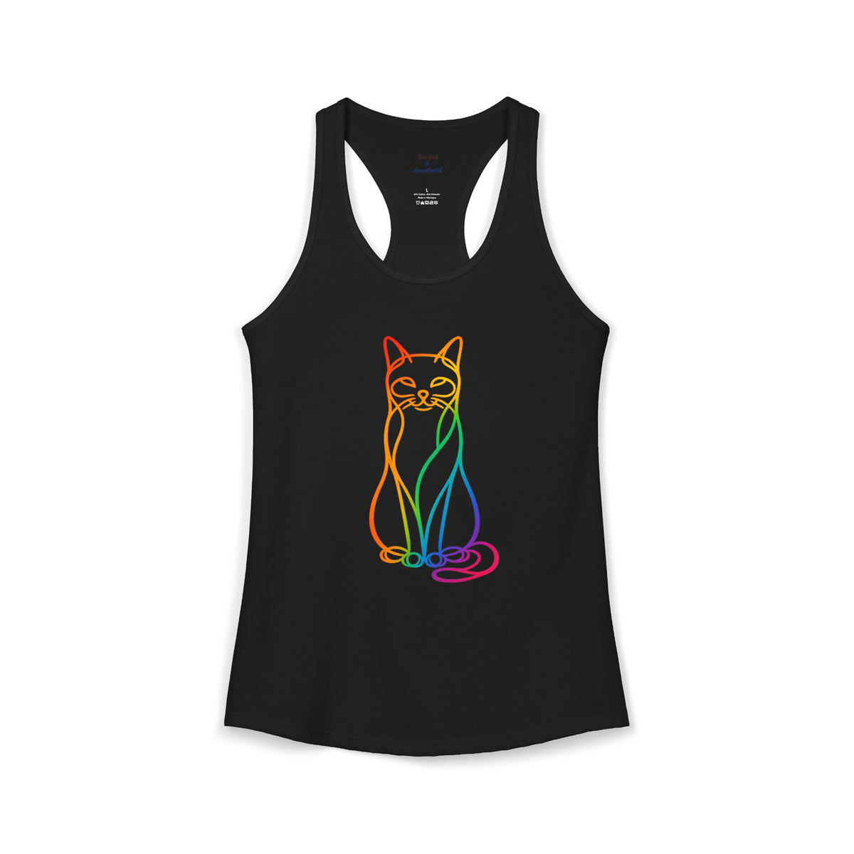 Rainbow Cat Racerback Tank