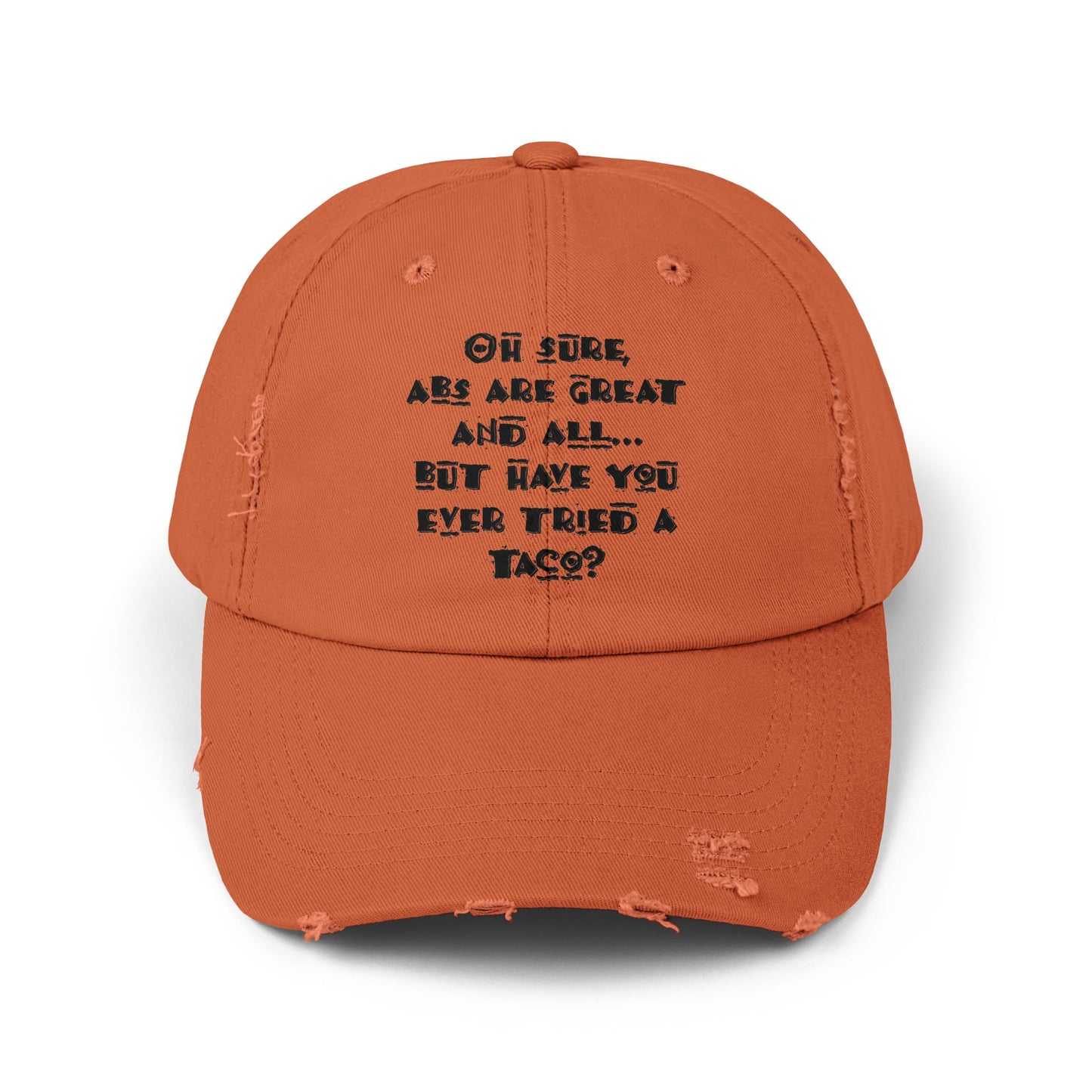 "Tacos" Distressed Cap —  Funny Truth Hat