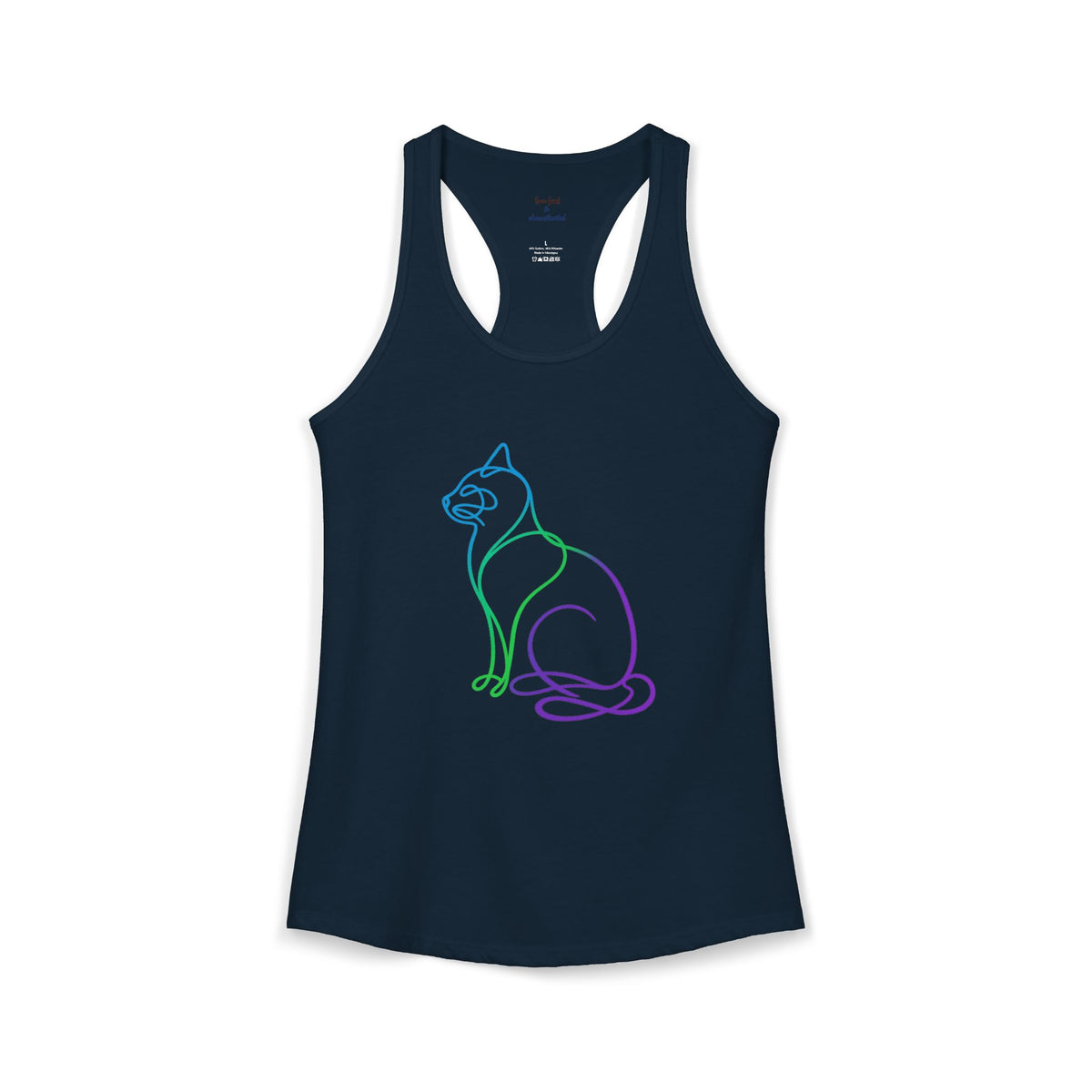 Northern Lights Cat Racerback Tank