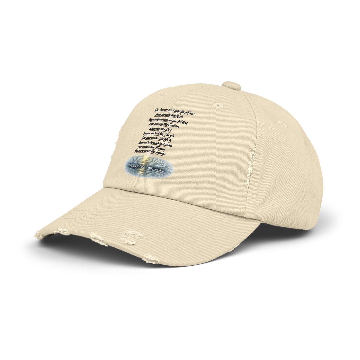 "Find Your Way" Distressed Cap