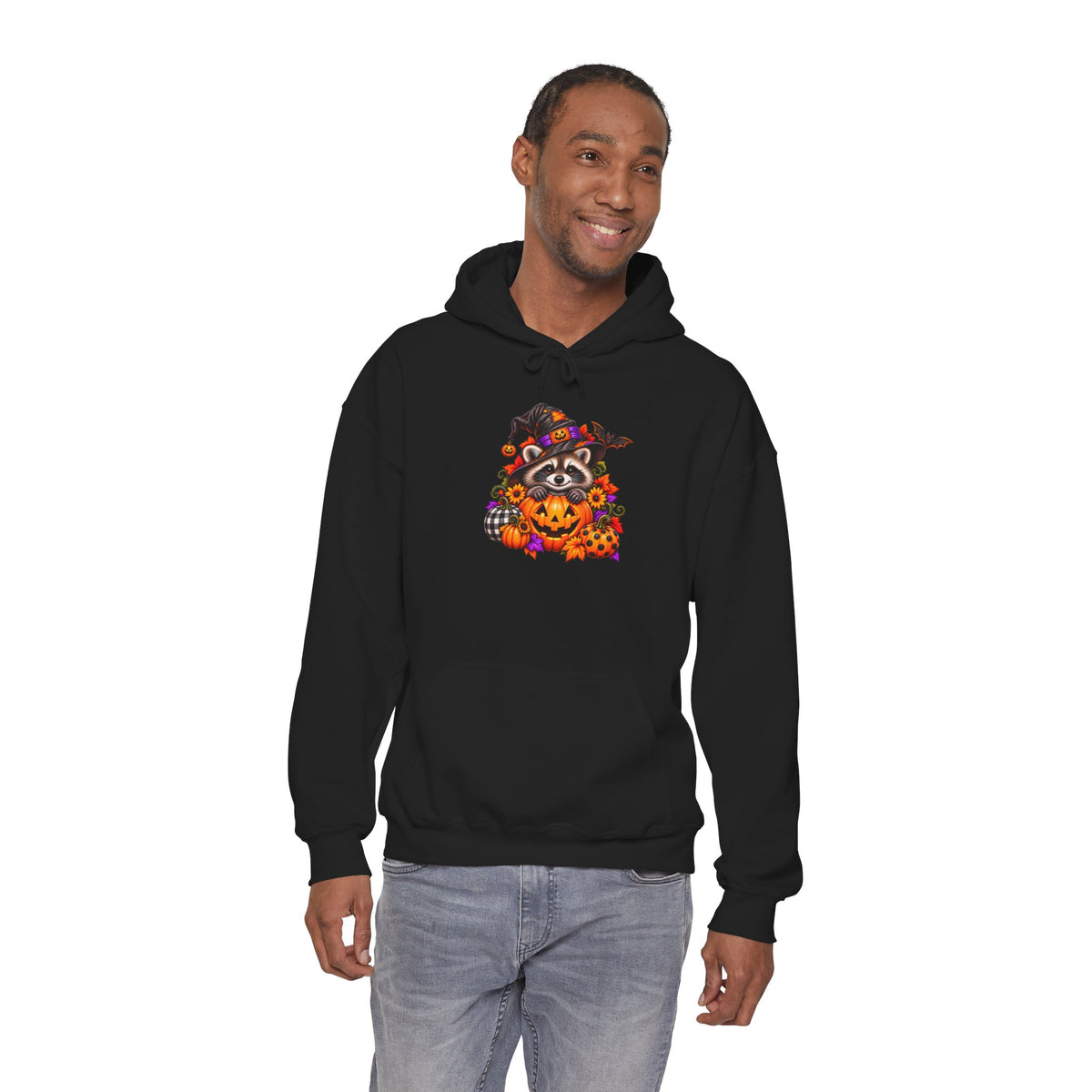 Halloween Raccoon Hooded Sweatshirt