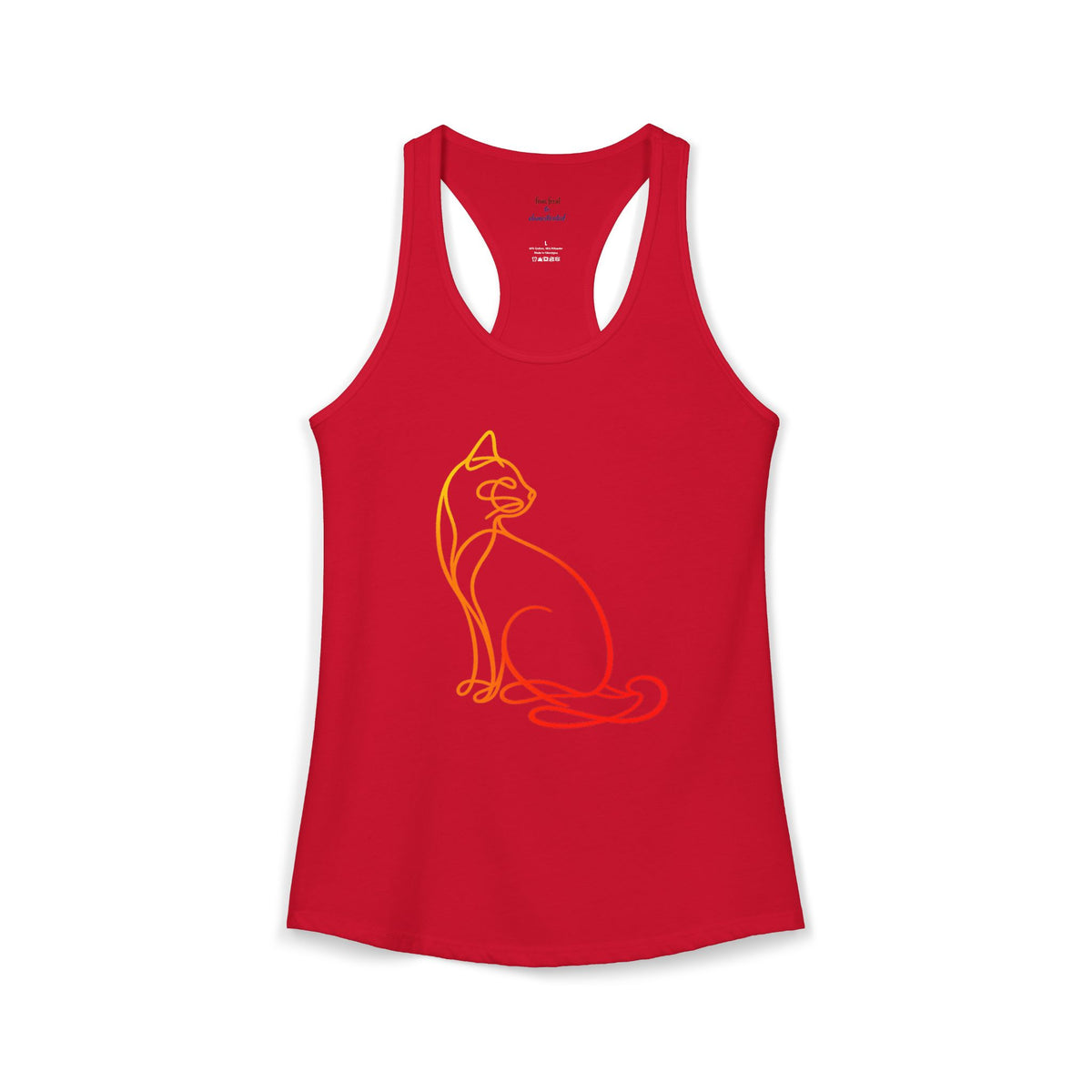 Sunrise Cat Racerback Tank