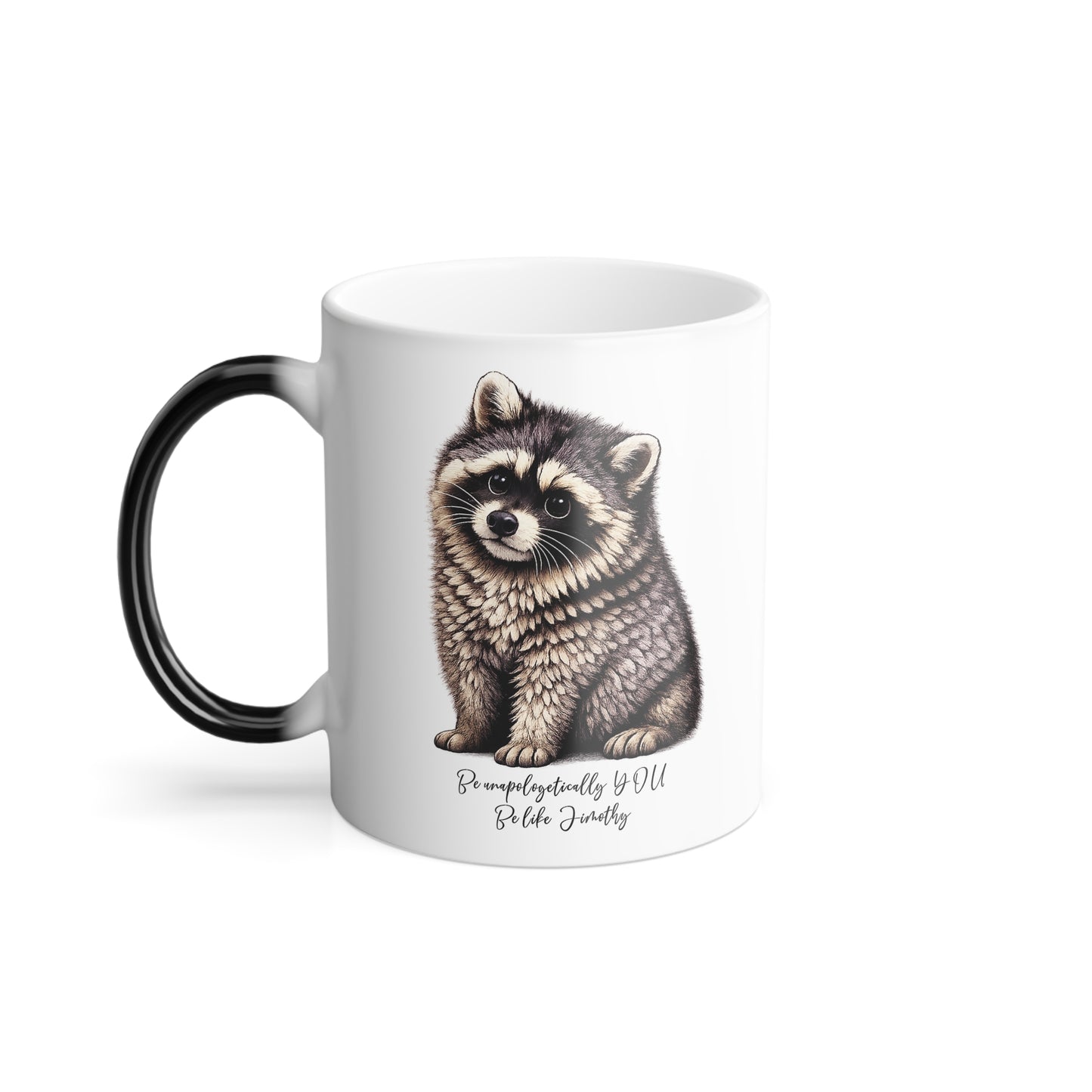 Jimothy The Raccoon Color-Changing Mug  11 oz