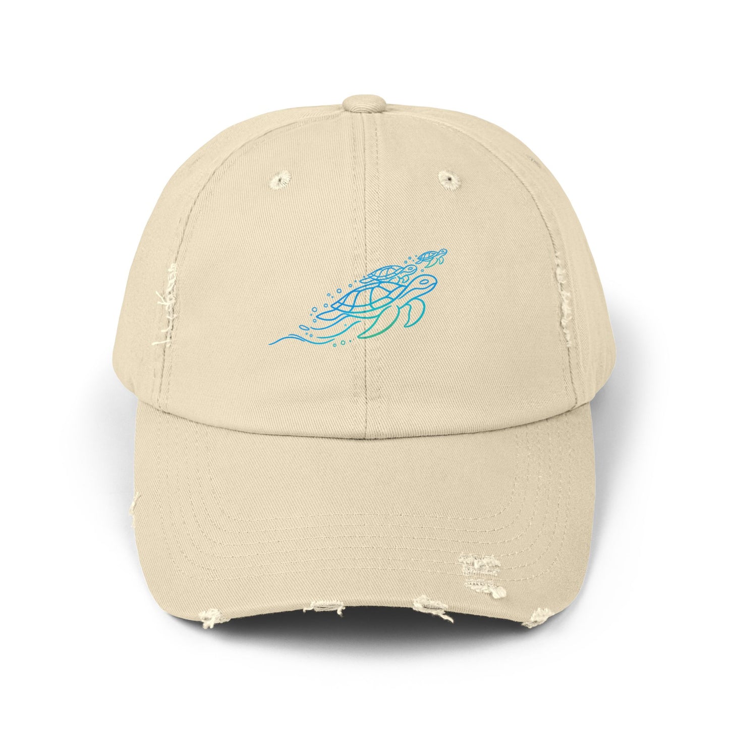 Swimming Sea Turtles | Distressed Cap