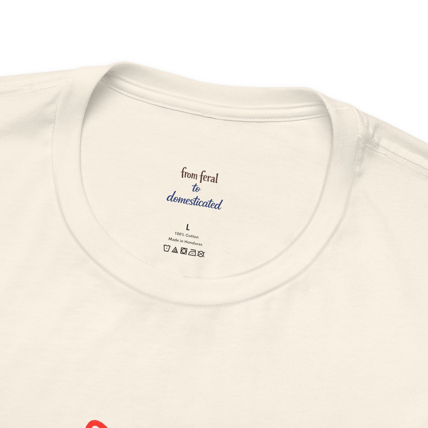 Colorful Line-Work Sitting Cat T-Shirt